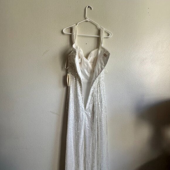 TS Couture Sparkly White Prom Dress or Wedding Gown - Picture 6 of 10